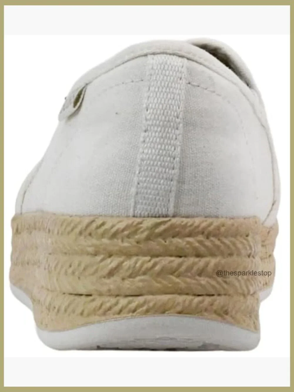 Canvas Espadrille Platform Sneakers with Memory Foam